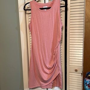 Nine West fitted rouched tank dress